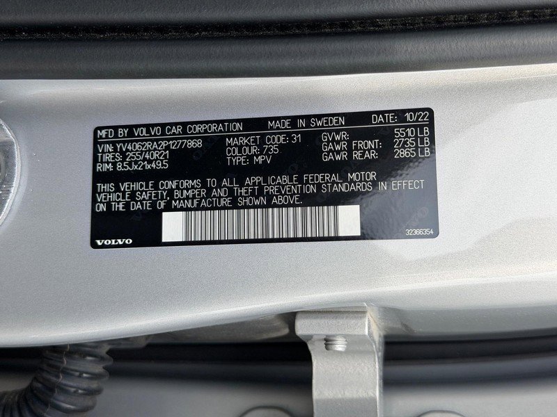 Certified 2023 Volvo XC60 B6 Ultimate w/ Protection Package Premier AWD/4WD image 27