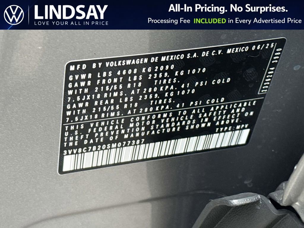 Certified 2025 Volkswagen Taos S image 26