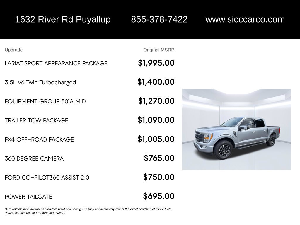 Used 2021 Ford F150 Lariat AWD/4WD image 5