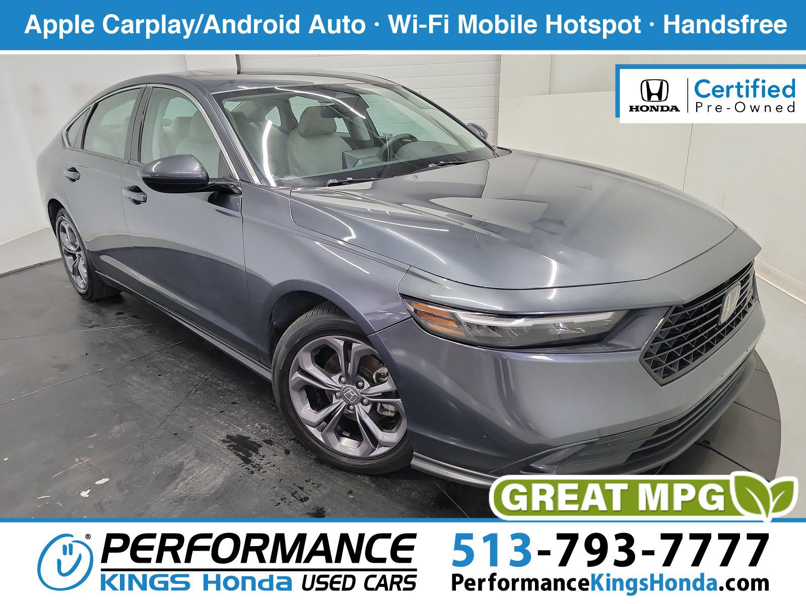 Certified 2023 Honda Accord EX