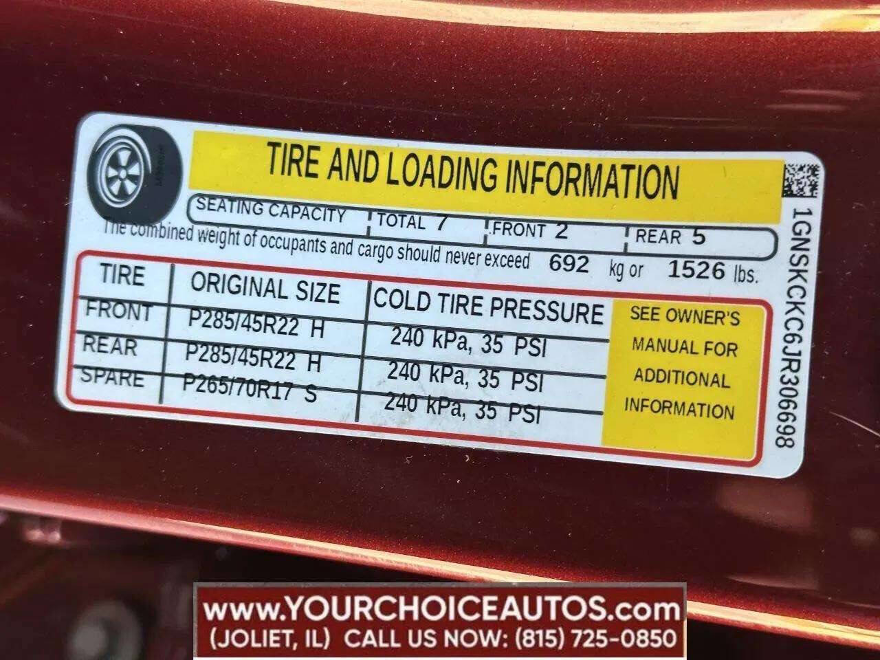 Used 2018 Chevrolet Tahoe Premier AWD/4WD image 14