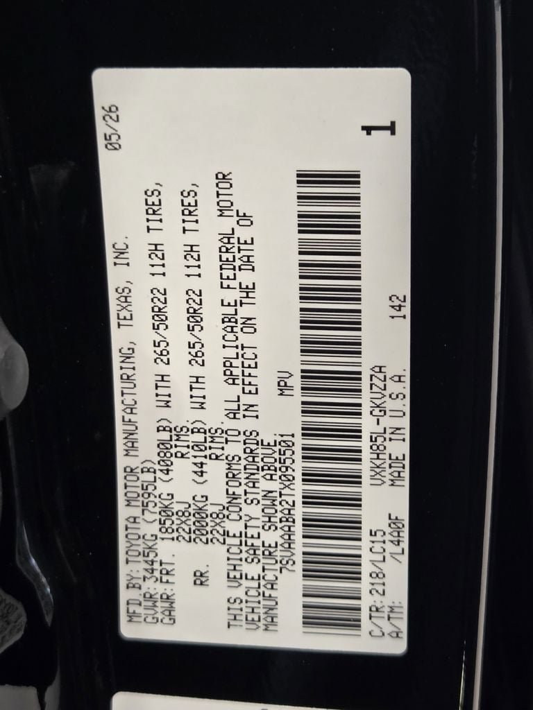 New 2026 Toyota Sequoia Capstone AWD/4WD image 20