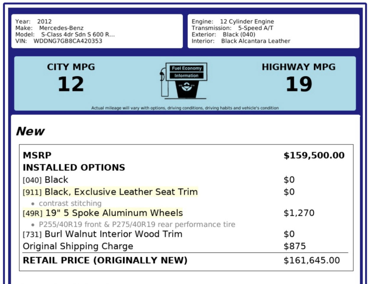 Used 2012 Mercedes-Benz S 600 image 4