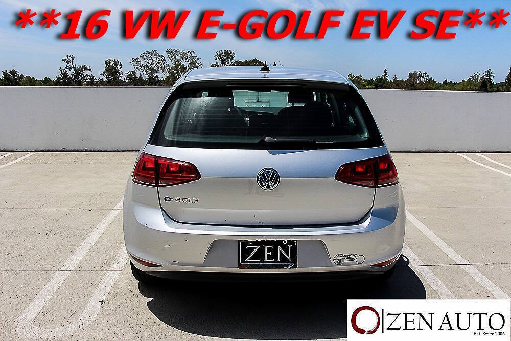 Used 2016 Volkswagen e-Golf SE FWD image 10