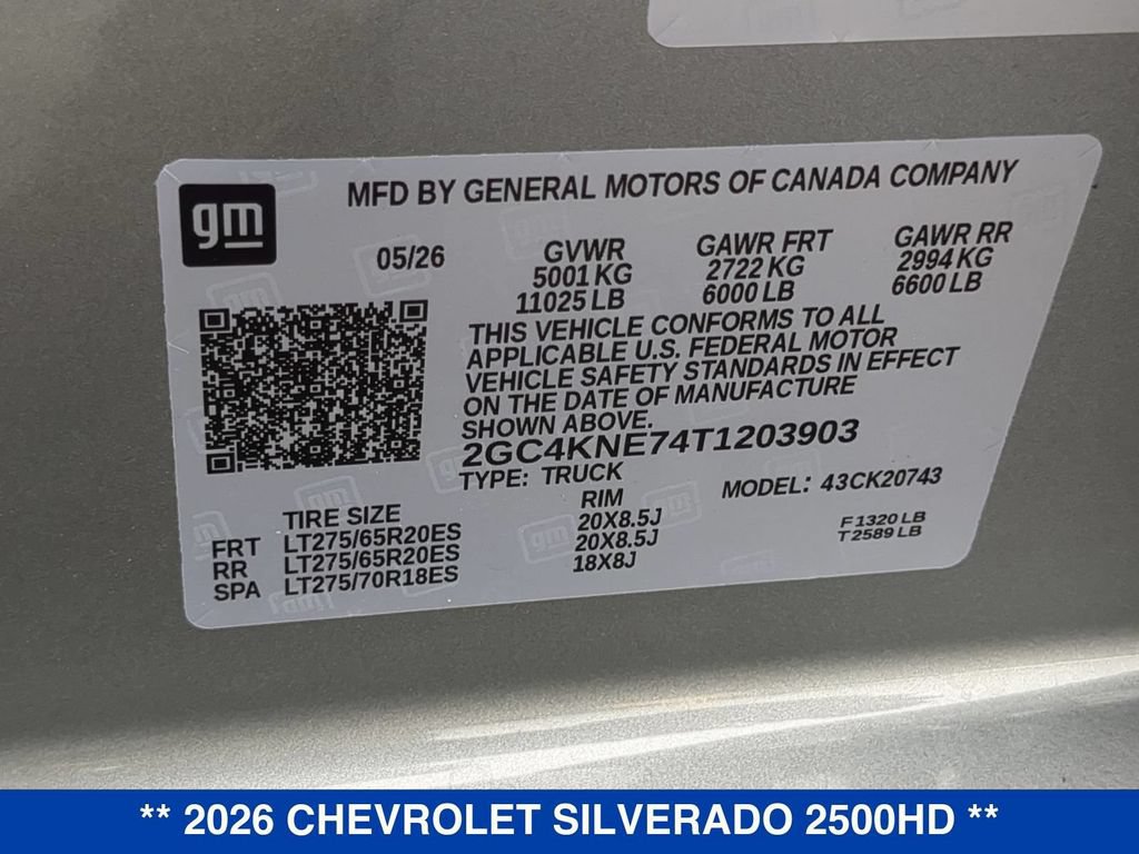 New 2026 Chevrolet Silverado 2500 LT w/ Trail Boss Package AWD/4WD image 26