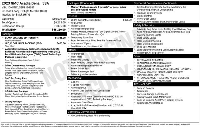 Used 2023 GMC Acadia Denali w/ Black Diamond Edition image 15