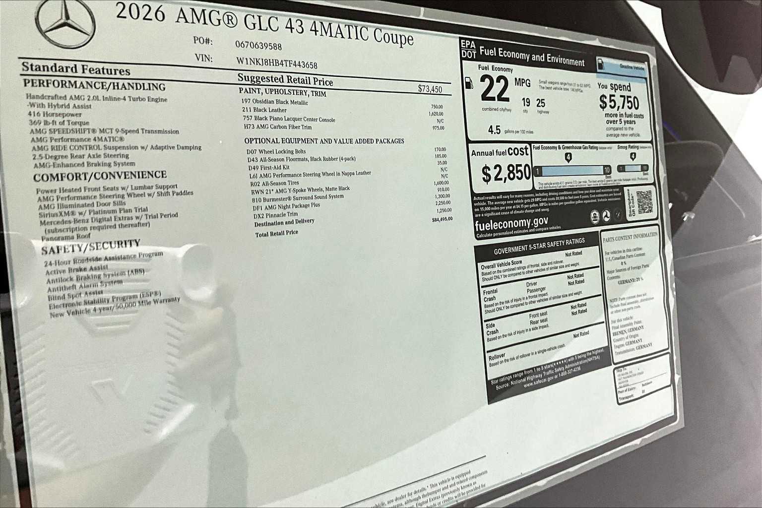 New 2026 Mercedes-Benz GLC 43 AMG 4MATIC Coupe image 17