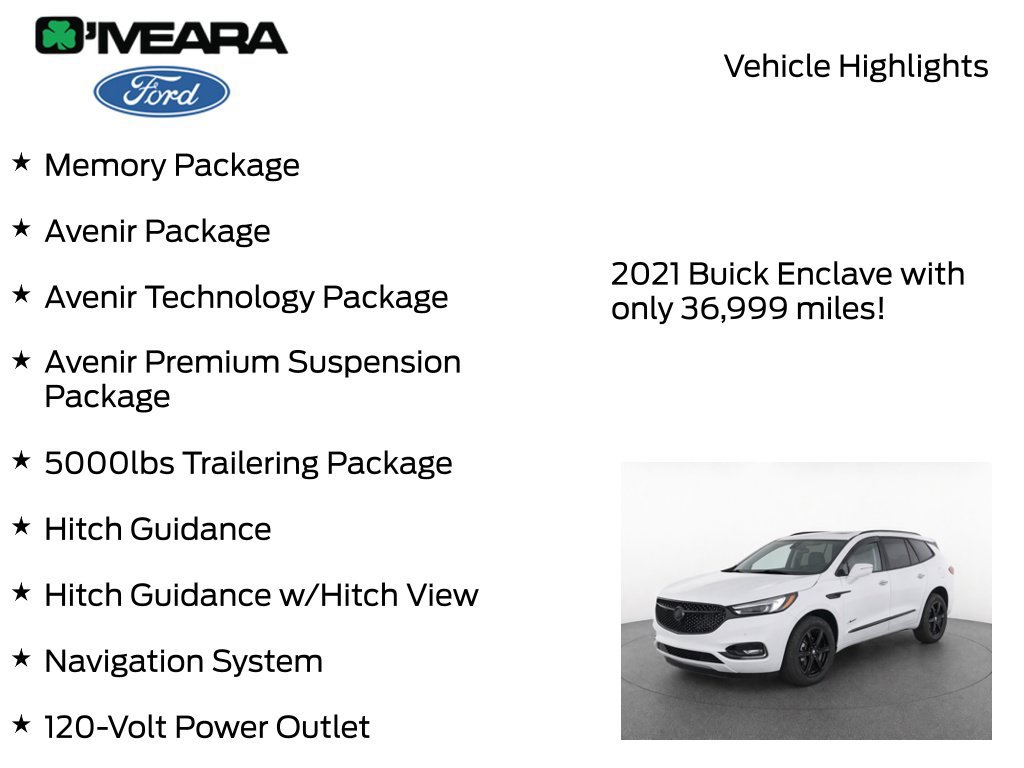 Used 2021 Buick Enclave Avenir w/ Avenir Technology Package AWD/4WD image 8