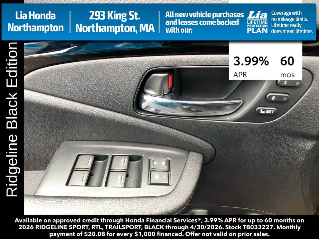 New 2026 Honda Ridgeline Black Edition image 16