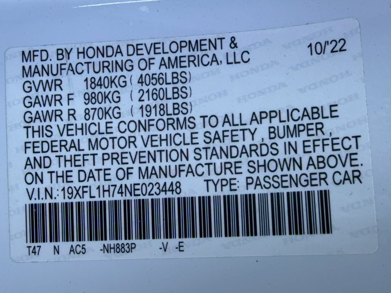 Used 2022 Honda Civic EX-L image 31
