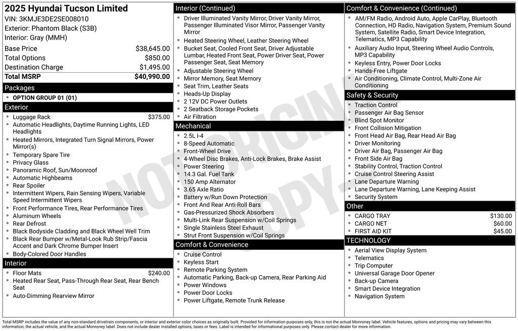 Certified 2025 Hyundai Tucson Limited image 30