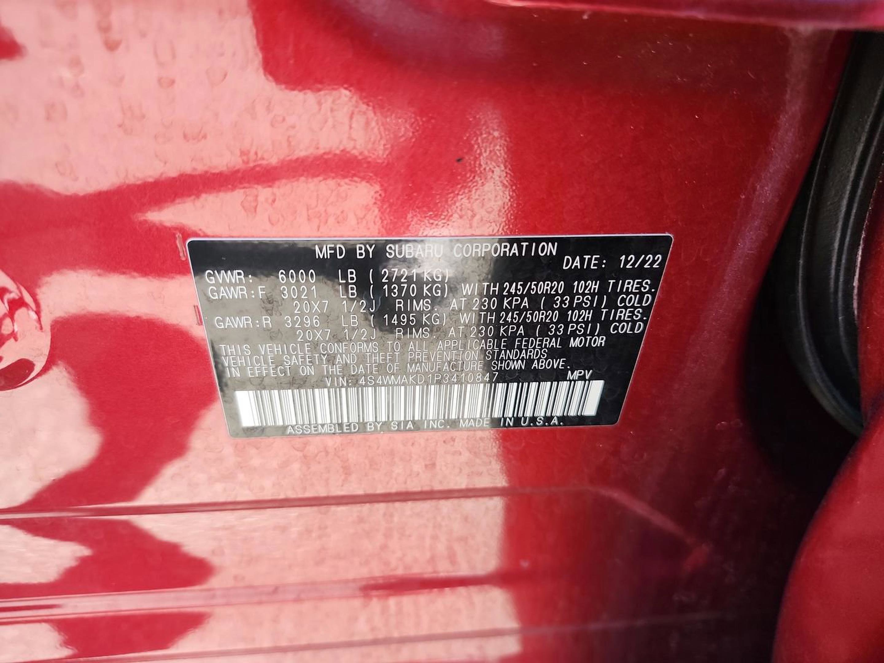 Used 2023 Subaru Ascent Onyx Edition Limited image 25