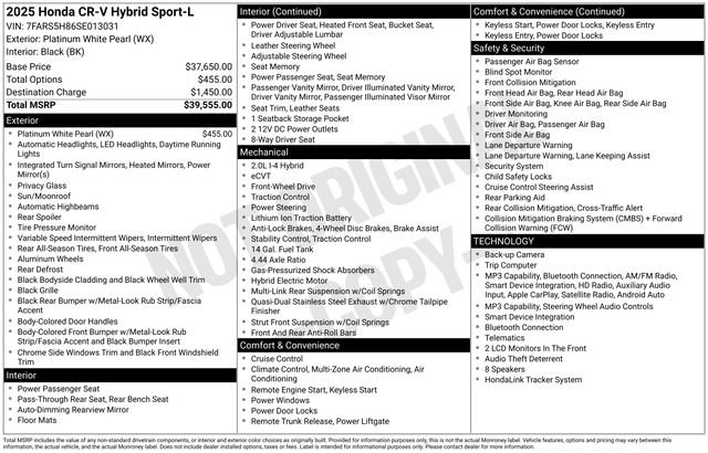 Used 2025 Honda CR-V Sport-L image 40