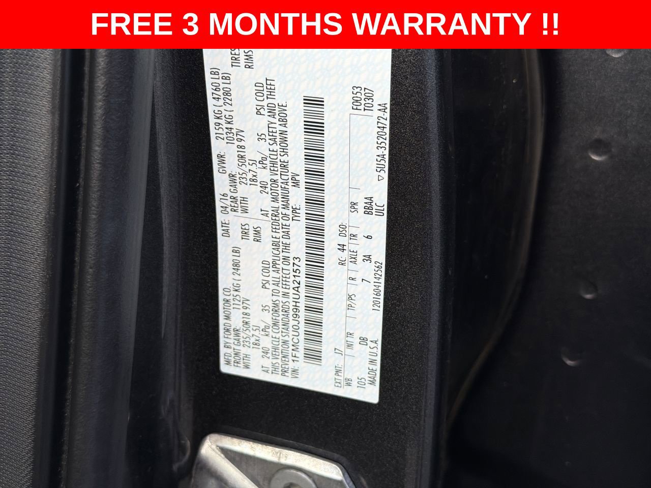 Used 2017 Ford Escape Titanium FWD image 23