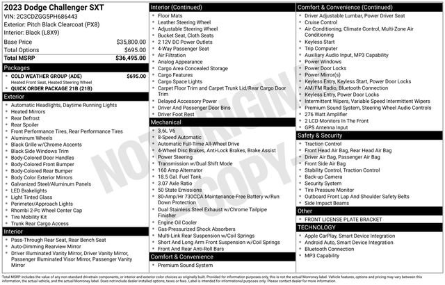 Used 2023 Dodge Challenger SXT w/ Cold Weather Group image 34