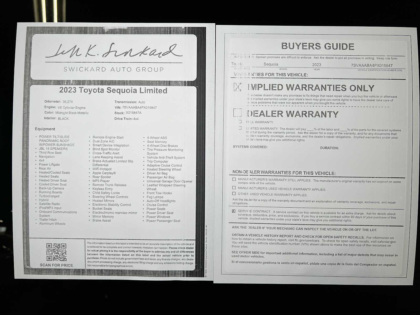 Used 2023 Toyota Sequoia Limited image 40