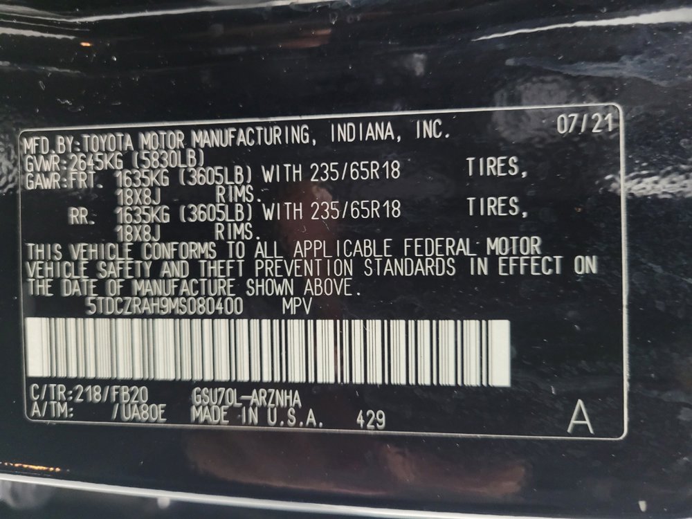 Used 2021 Toyota Highlander L FWD image 33