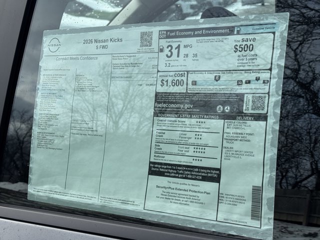 New 2026 Nissan Kicks S image 21