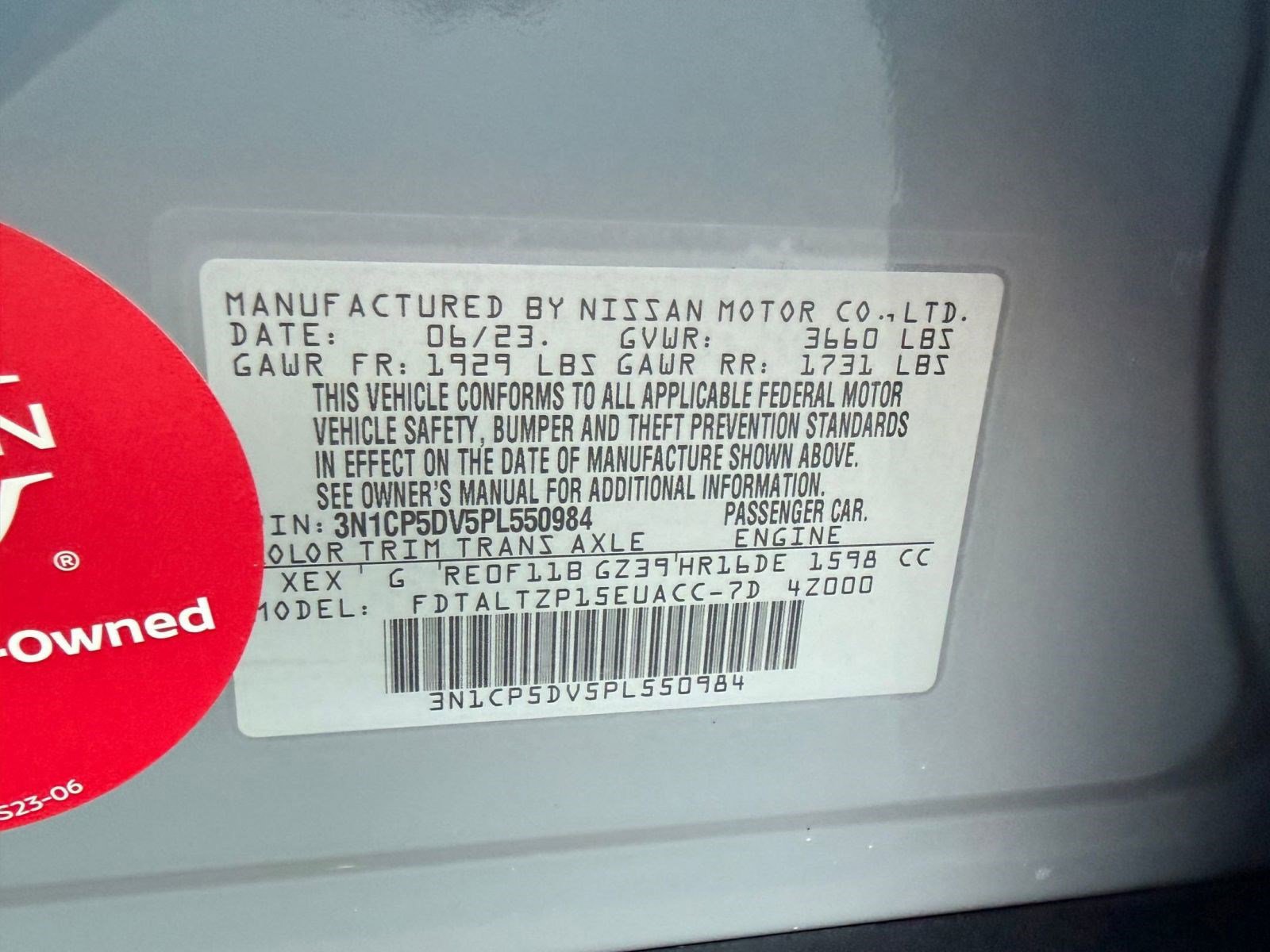 Certified 2023 Nissan Kicks SR w/ SR Premium Package image 18