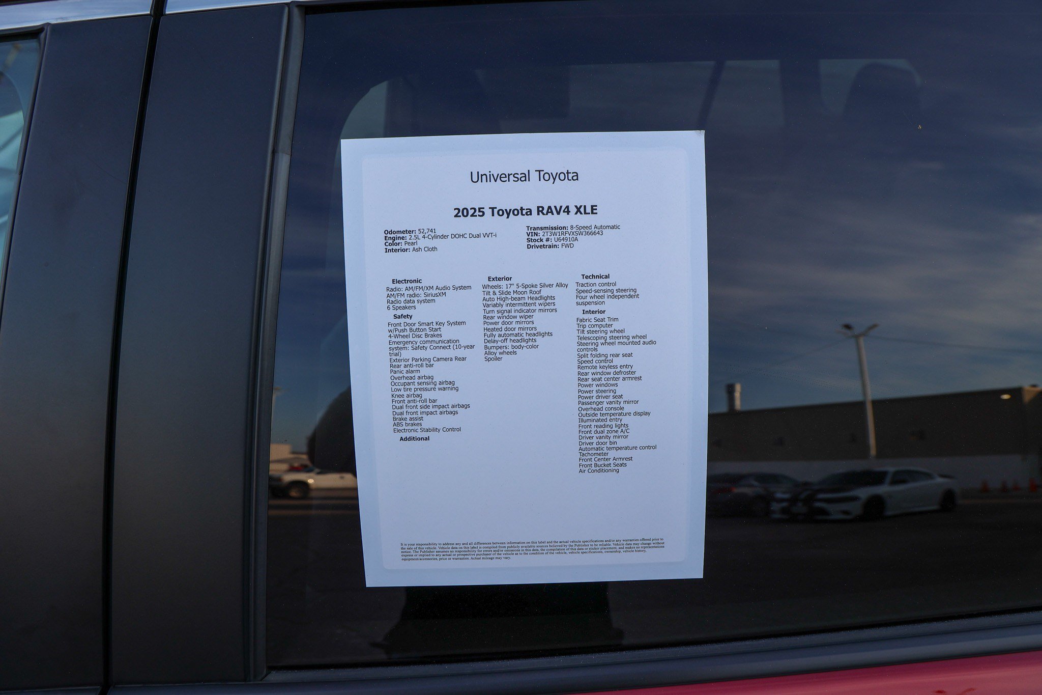 Certified 2025 Toyota RAV4 XLE w/ Convenience Package FWD image 47