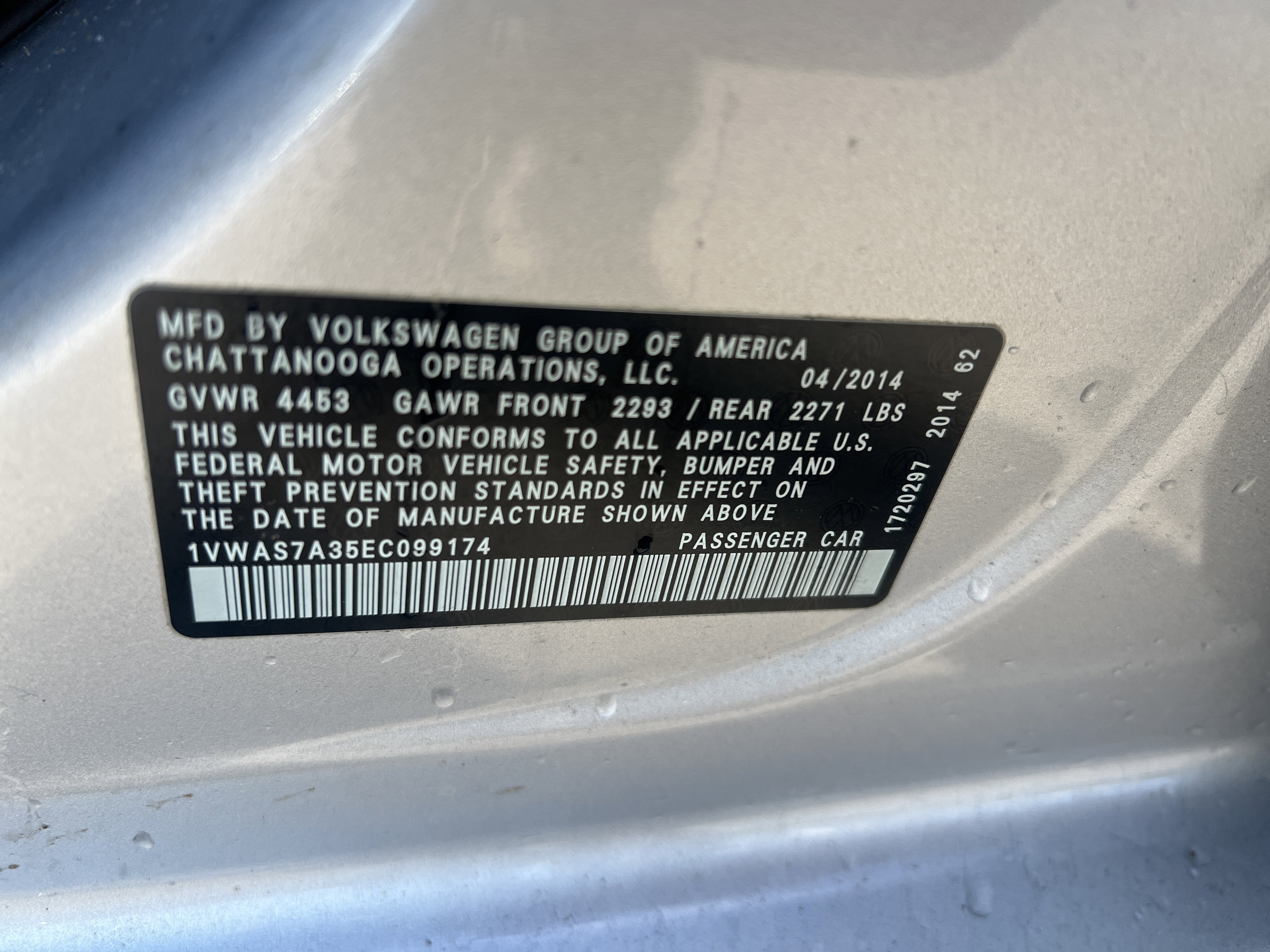 Used 2014 Volkswagen Passat S image 28