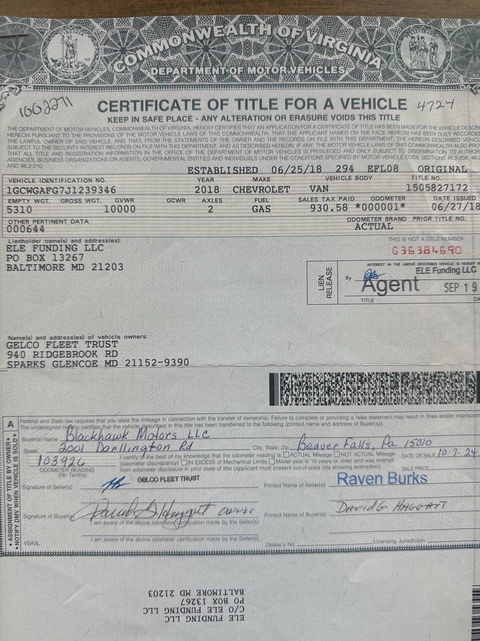 Used 2018 Chevrolet Express 2500 image 21