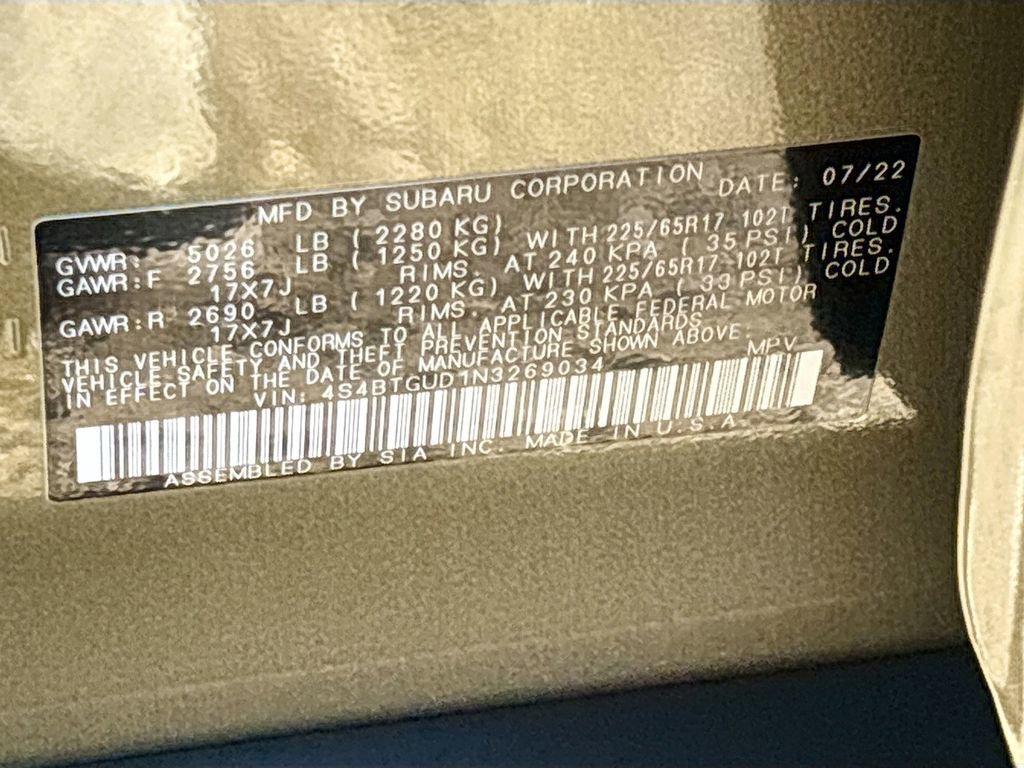 Used 2022 Subaru Outback Wilderness w/ Wilderness Package image 33