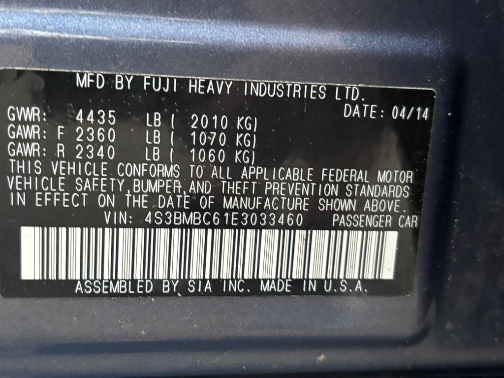 Used 2014 Subaru Legacy 2.5i Premium AWD/4WD image 16