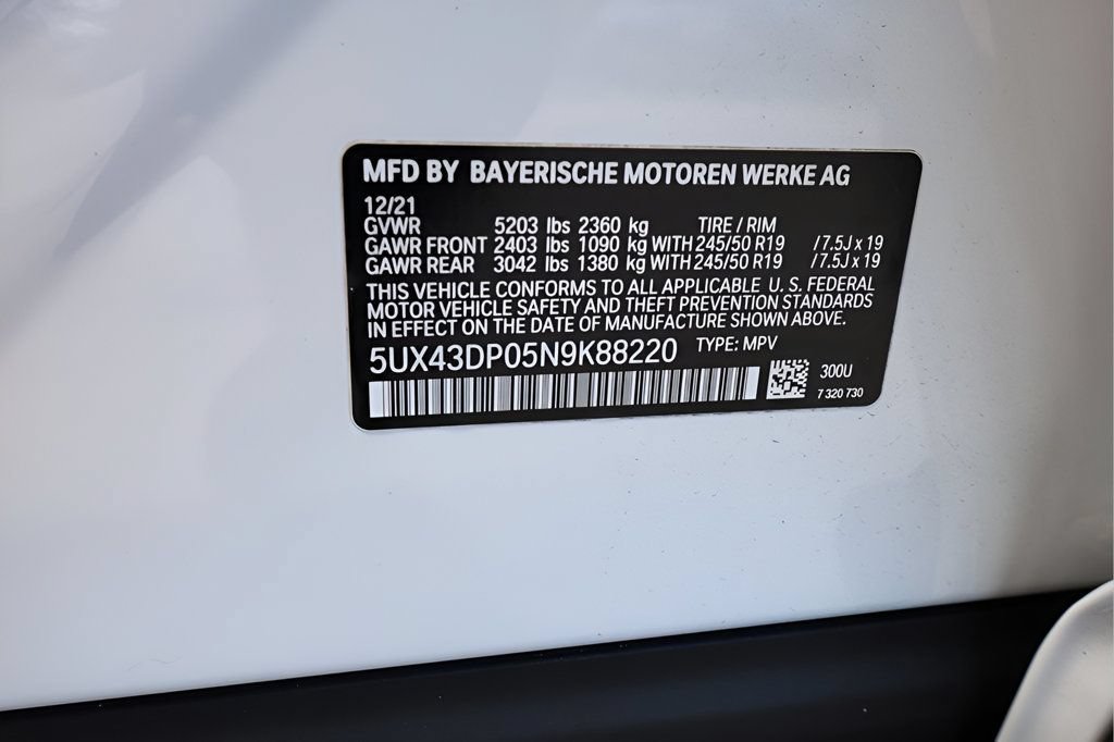 Used 2022 BMW X3 sDrive30i w/ Convenience Package RWD image 35
