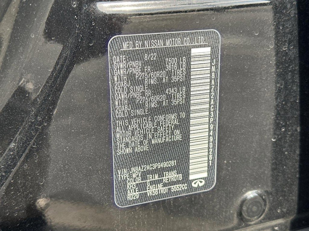 Used 2023 INFINITI QX80 Luxe w/ Cargo Package image 25