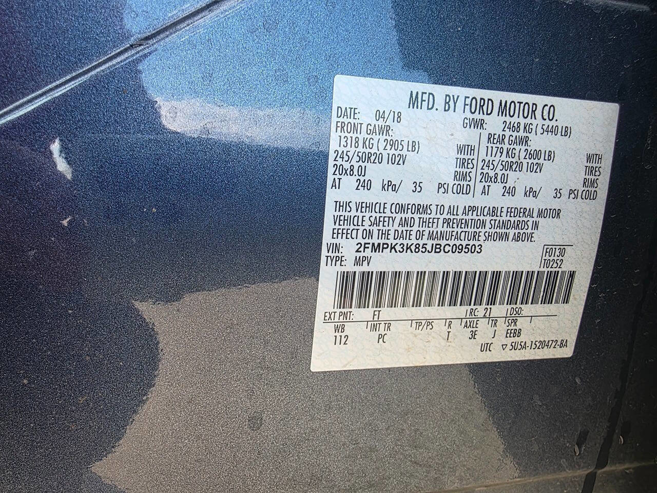 Used 2018 Ford Edge Titanium w/ Equipment Group 301A image 16