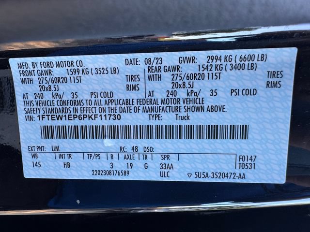 Used 2023 Ford F150 Lariat w/ Equipment Group 502A High AWD/4WD image 33
