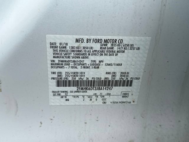 Used 2018 Ford Flex Limited w/ Equipment Group 303A AWD/4WD image 16