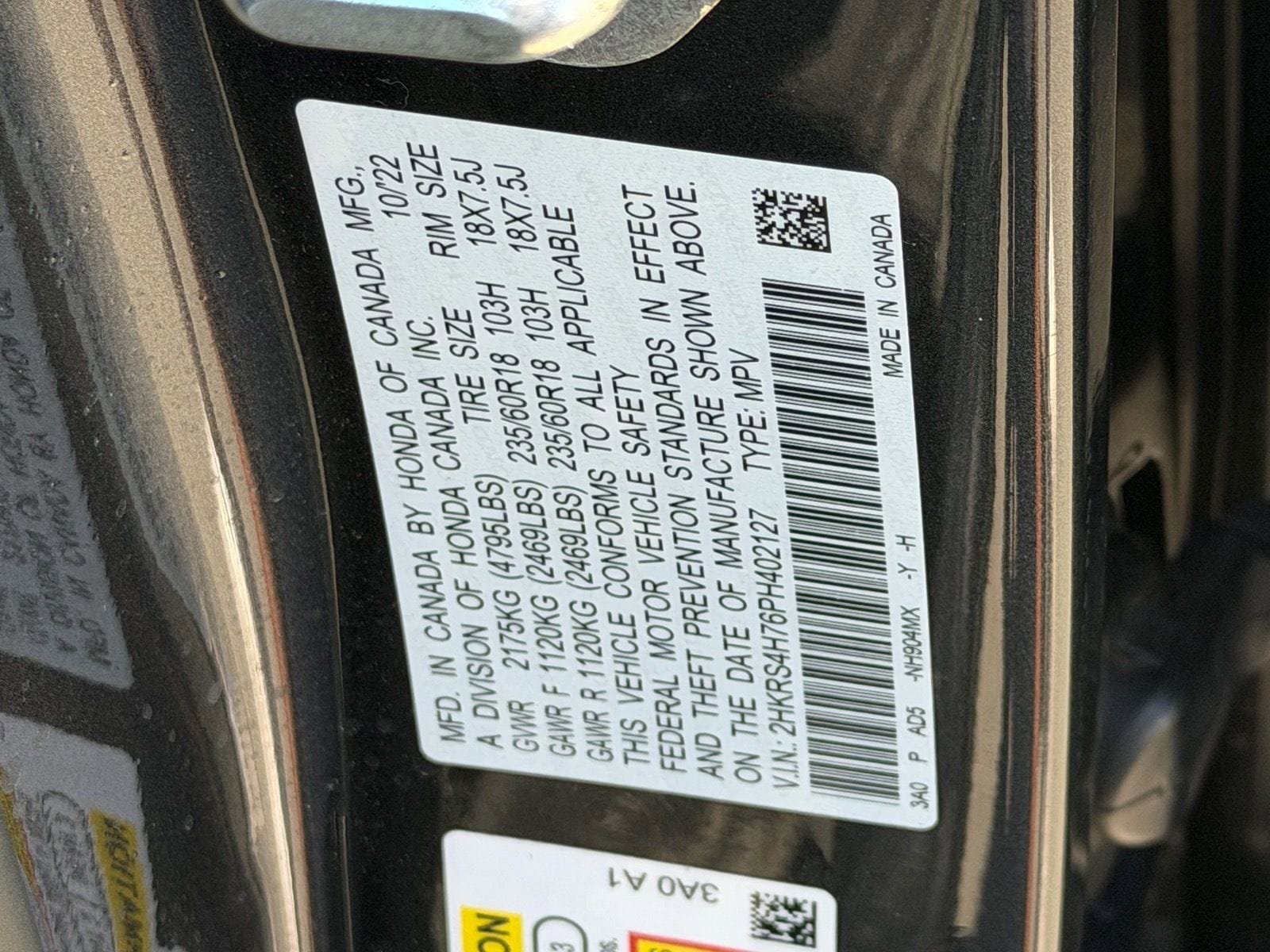 Certified 2023 Honda CR-V EX-L image 33