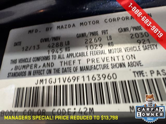 Used 2015 MAZDA MAZDA6 Touring image 27