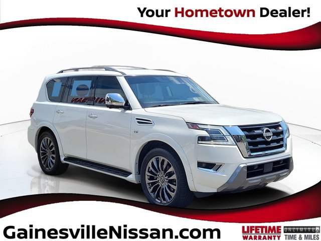 Used 2021 Nissan Armada Platinum w/ Captain's Chairs Package RWD image 1