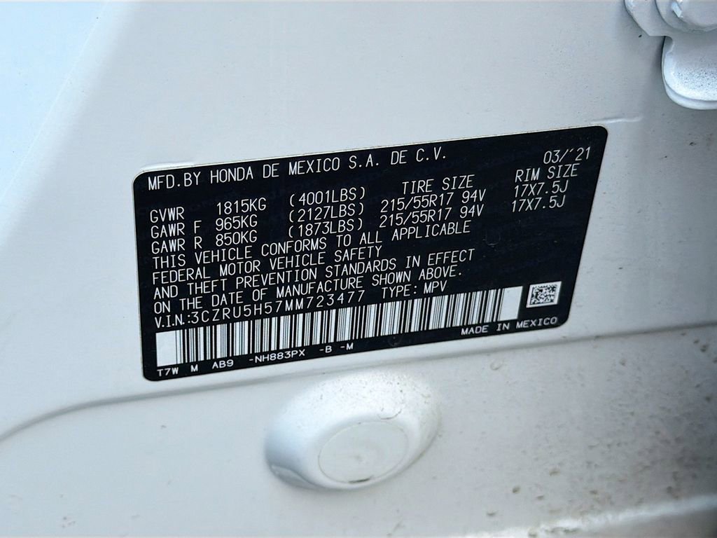 Used 2021 Honda HR-V EX image 31