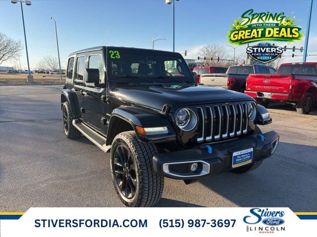 Used 2023 Jeep Wrangler Sahara 4xe w/ Cold Weather Group image 1