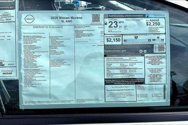 New 2026 Nissan Murano SL image 14