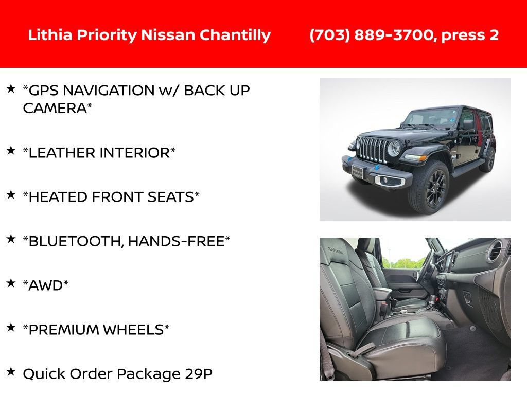 Used 2022 Jeep Wrangler Unlimited Sahara w/ Cold Weather Group AWD/4WD image 6