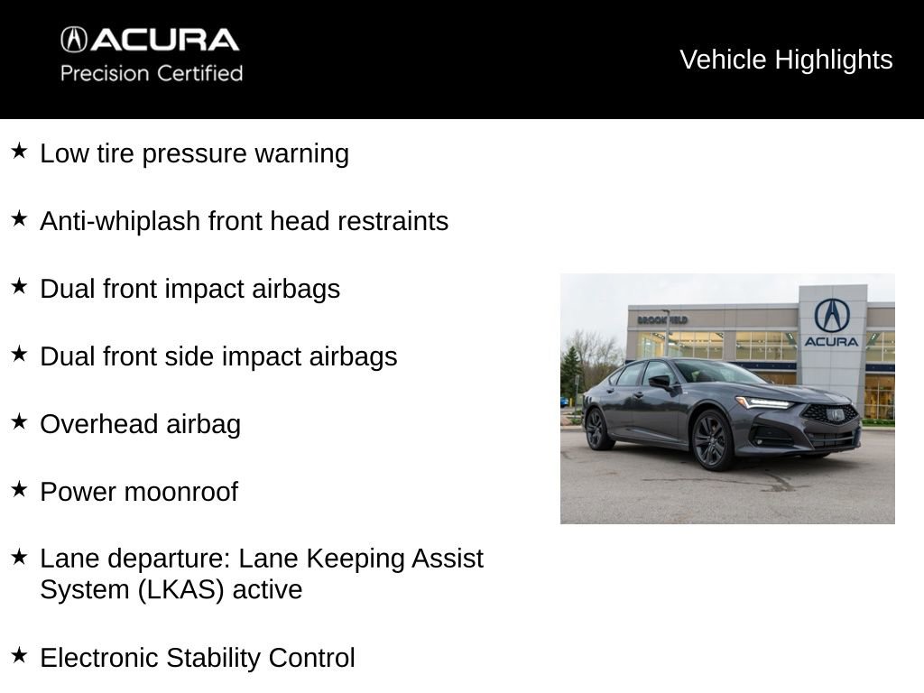 Certified 2023 Acura TLX SH-AWD w/ A-SPEC Pkg image 13