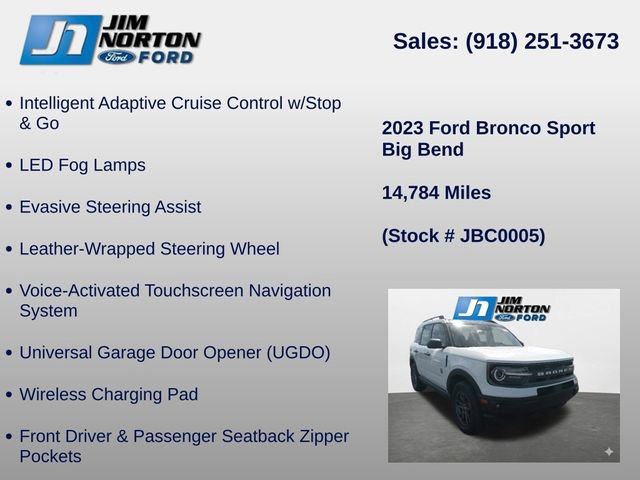Used 2023 Ford Bronco Sport Big Bend w/ Convenience Package AWD/4WD image 15