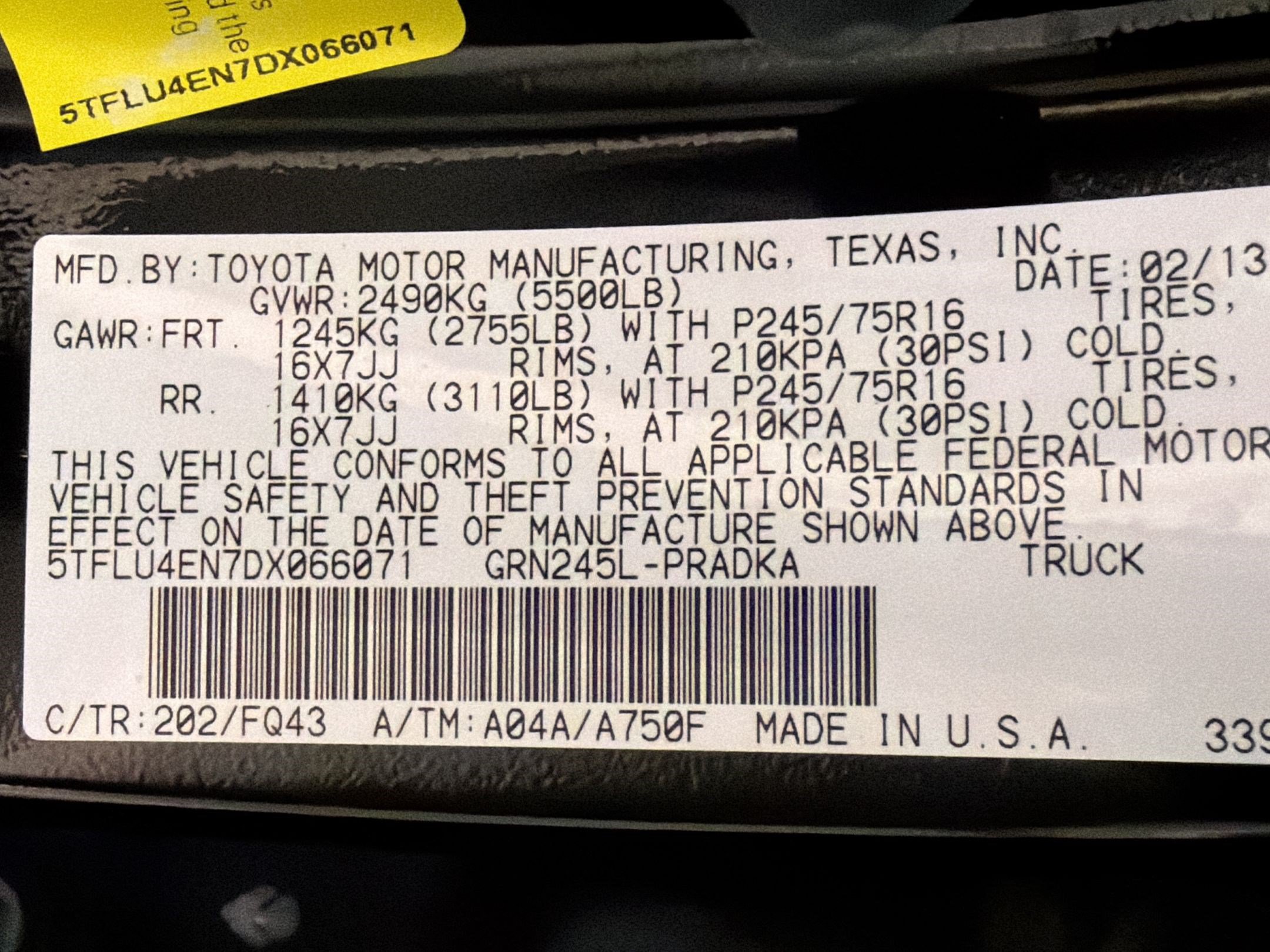 Used 2013 Toyota Tacoma 4x4 Double Cab w/ SR5 Pkg image 20