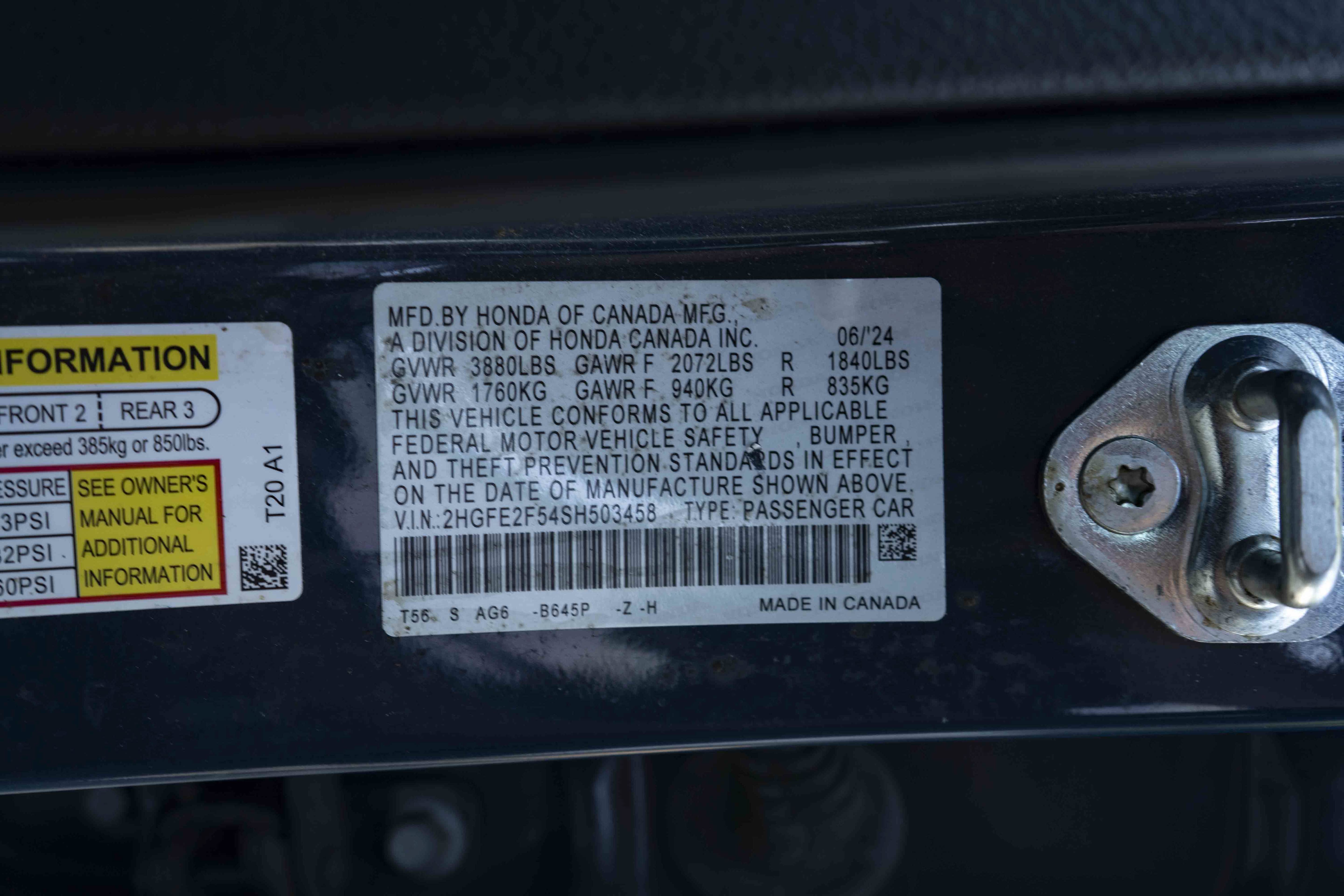 Certified 2025 Honda Civic Sport image 44