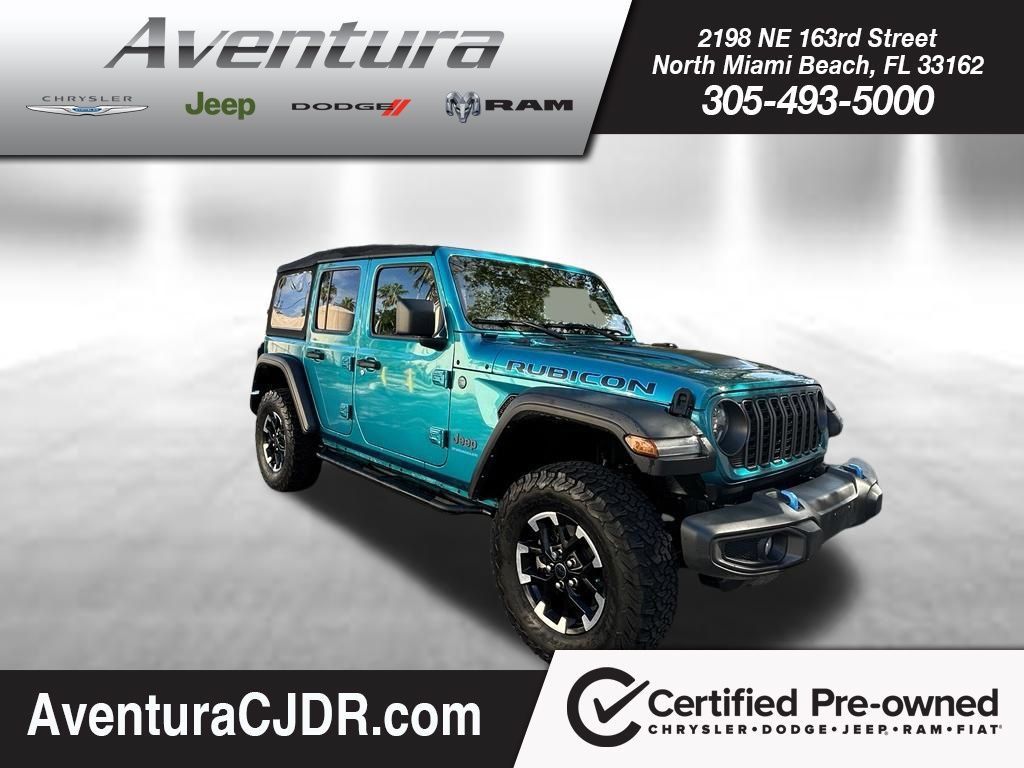 Used 2024 Jeep Wrangler Unlimited Rubicon 4xe AWD/4WD image 1