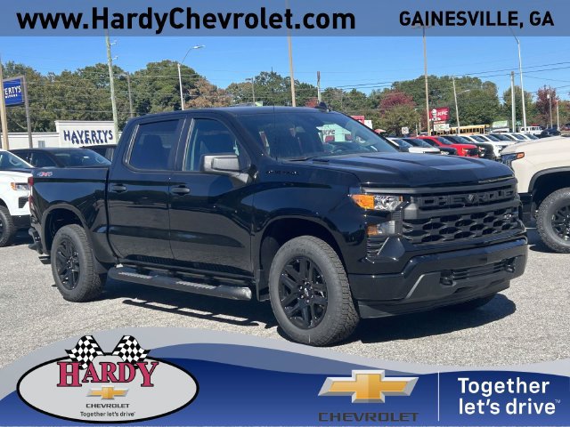 New 2026 Chevrolet Silverado 1500 Custom w/ Turbomax Blackout Package AWD/4WD image 1