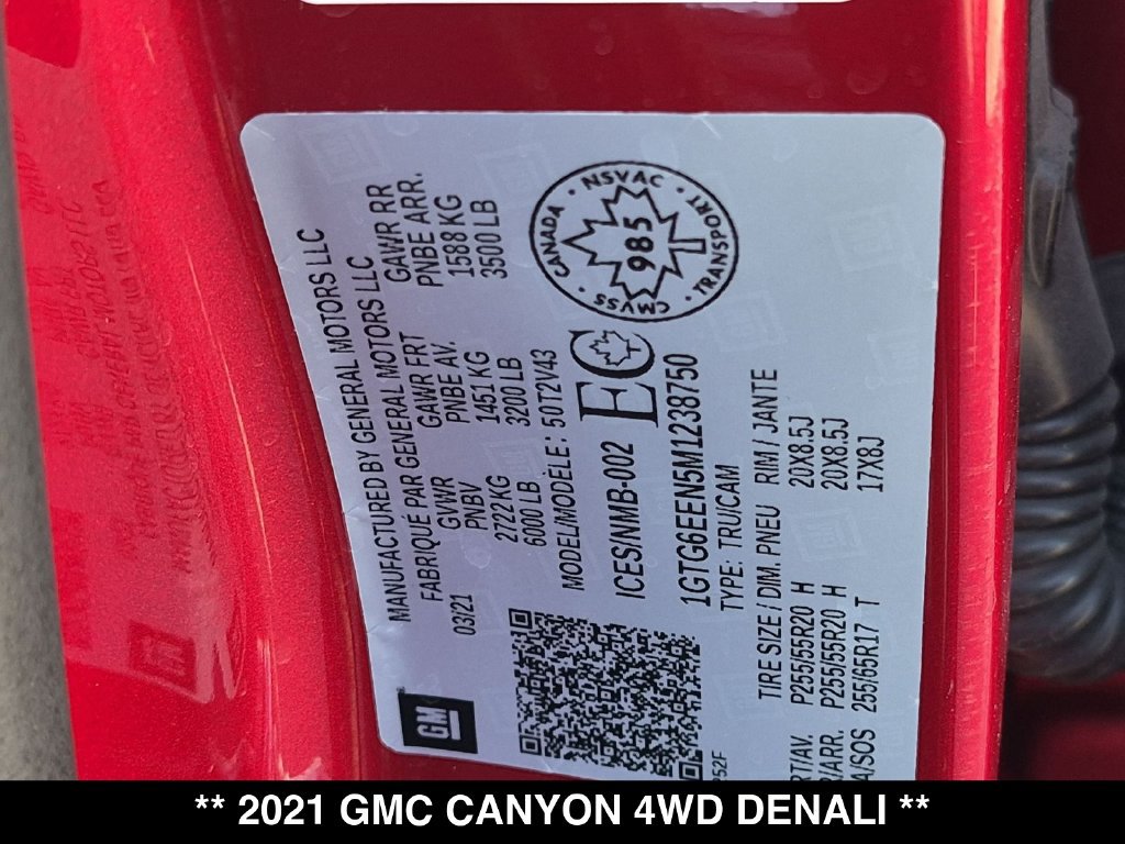 Used 2021 GMC Canyon Denali AWD/4WD image 35