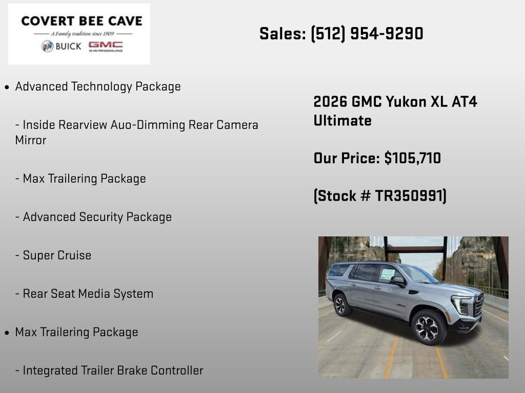 New 2026 GMC Yukon XL AT4 Ultimate AWD/4WD image 30