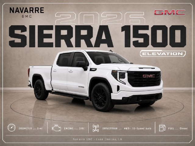 New 2026 GMC Sierra 1500 Elevation w/ Elevation Premium Package