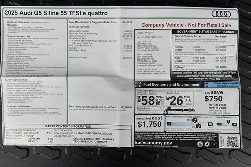 Used 2025 Audi Q5 e Premium image 52